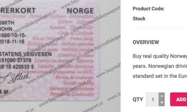 image: Selger falske norske førerkort for 2.600 kroner